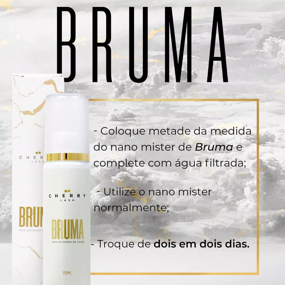 Bruma para Extensão de Cílios Cherry Lash 90ml - 2
