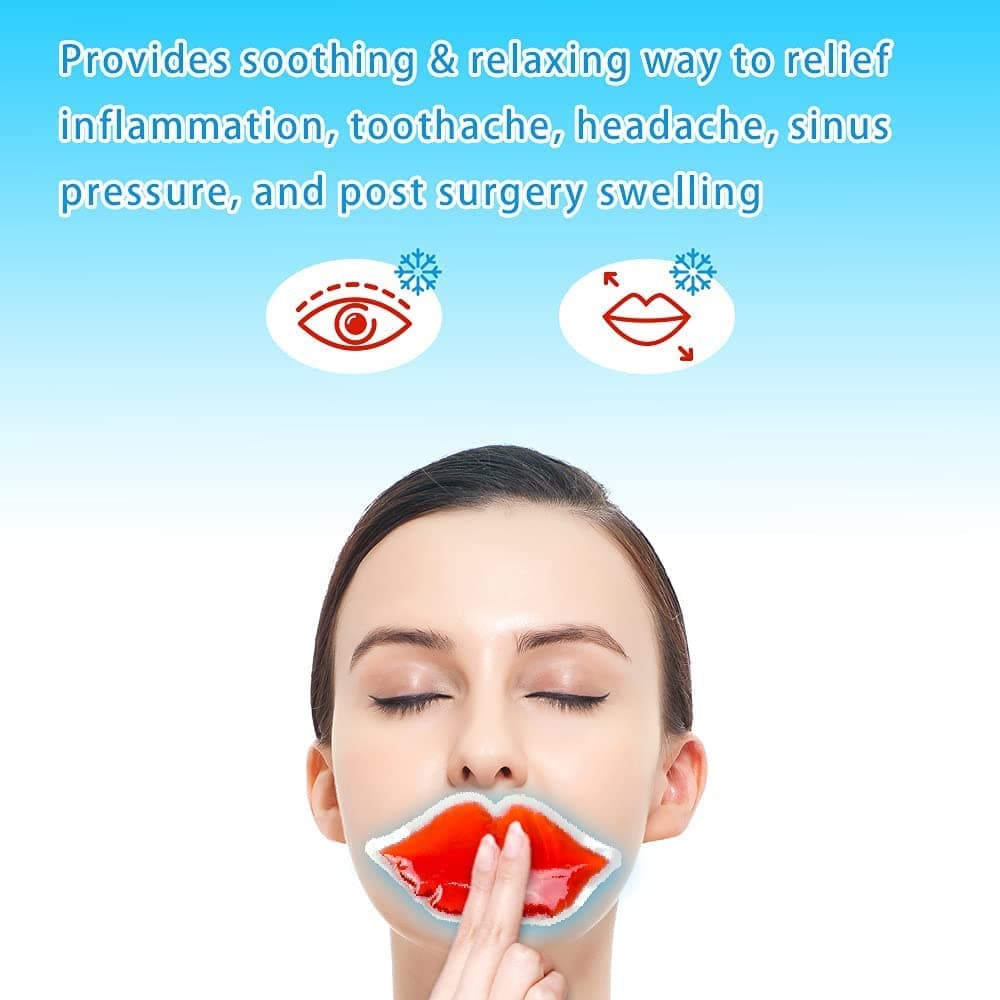 Bolsa Gel Lips Red - Gelo Reutilizável - 2