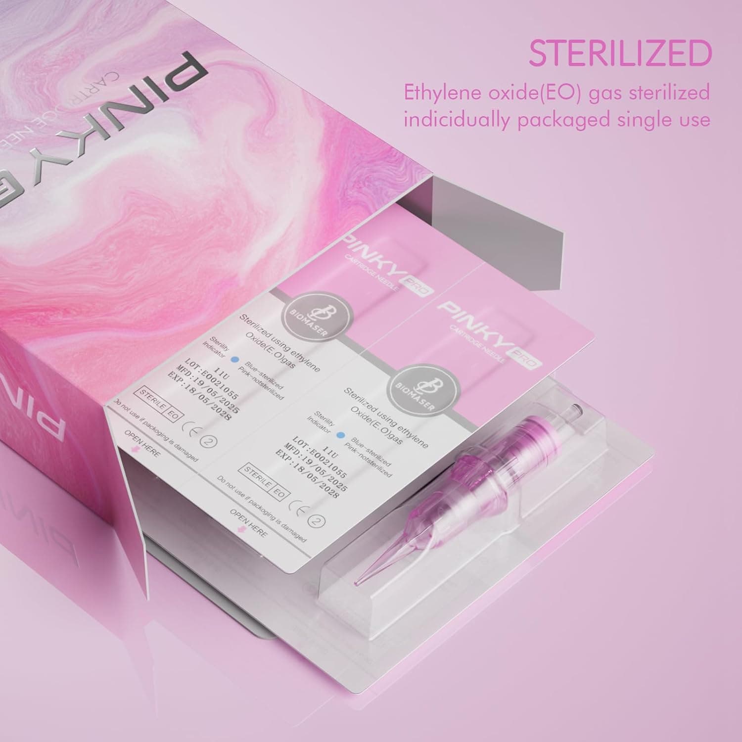 Agulhas Cartuchos Biomaser Pinky – Universais – Caixa com 20 und - 10