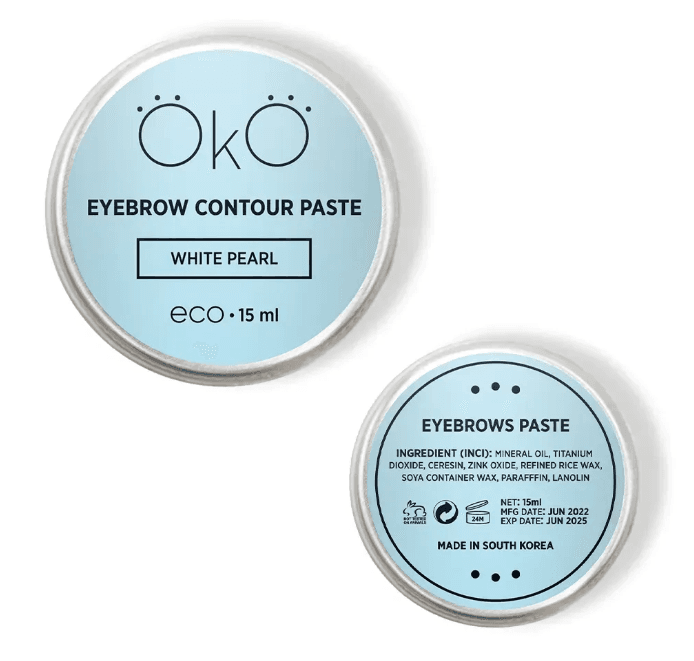 Pâte pour Contour de Sourcils OKO White Pearl – 15 ml - 6