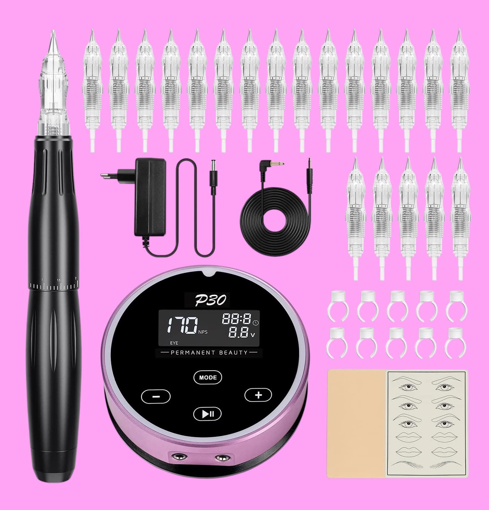 Kit Biomaser Dermógrafo + 20 Agujas - 1