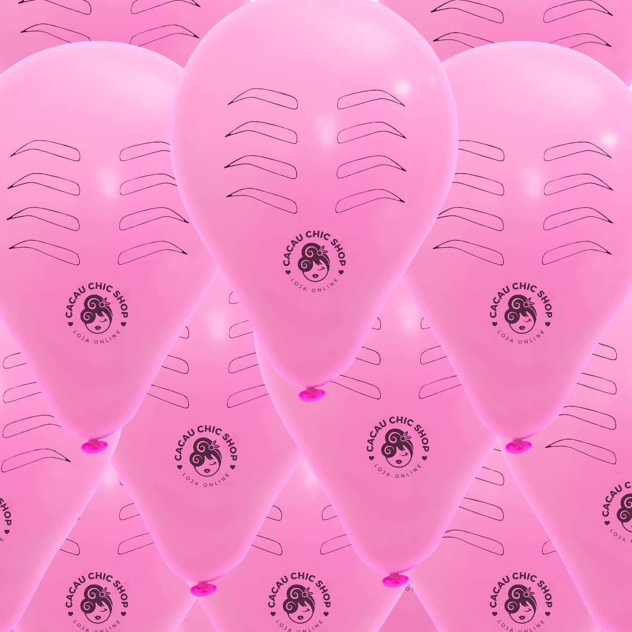 🌸 Kit 10 Balões Para Treino de Sobrancelhas - 1